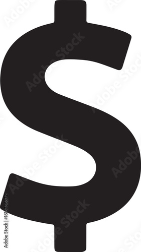 Financial Prosperity Symbol A Bold Dollar Sign Representing Wealth and Economic Success in Global Markets