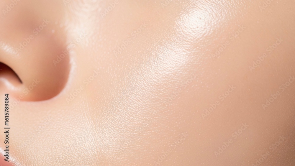 Fototapeta premium Close up of a woman applying cream on her face