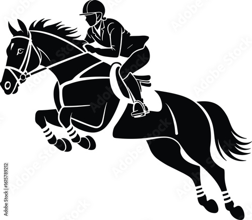 Equestrian svg, Show Jumping svg