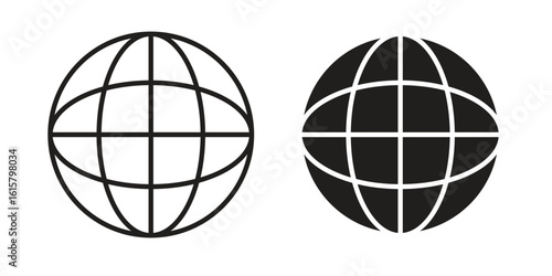 Website icon graphic doodle, sketch, outline drawing Vector illustration