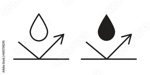 Waterproof icon graphic doodle, sketch, outline drawing Vector illustration