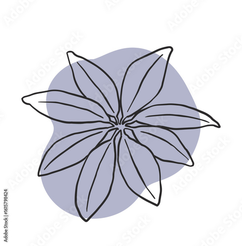 線画の観葉植物アイコン4