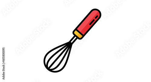 Cooking Whisk Icon Illustration Isolated on White
