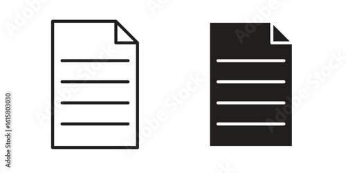 Receipt icon graphic doodle, sketch, outline drawing Vector illustration