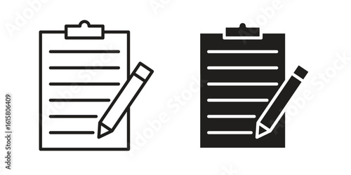 Notepad icon graphic doodle, sketch, outline drawing Vector illustration