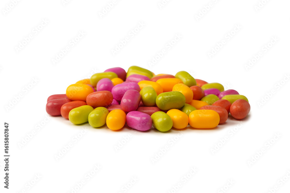 Sweet multicolored candies isolated on white background. Sweet multicolored candies isolated on white background.