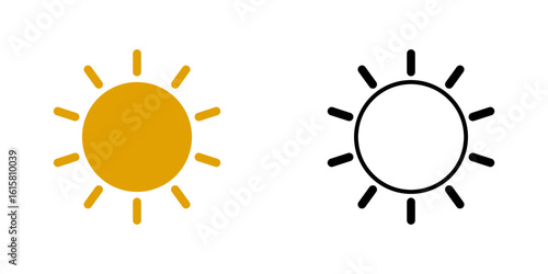 vector illustration of a sun
