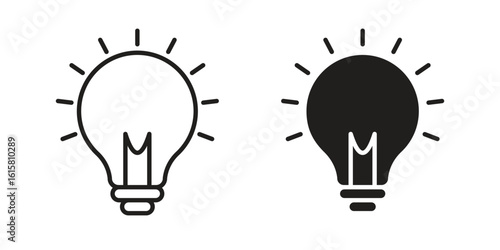 Idea icon graphic doodle, sketch, outline drawing Vector illustration