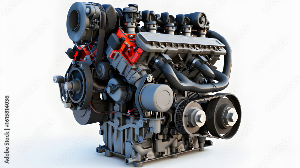 Fototapeta premium Car engine, auto engines
