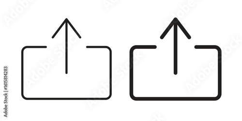 Export icon graphic doodle, sketch, outline drawing Vector illustration