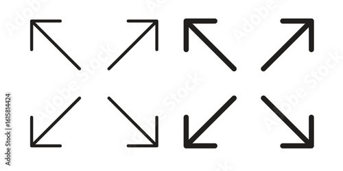Expand icon graphic doodle, sketch, outline drawing Vector illustration
