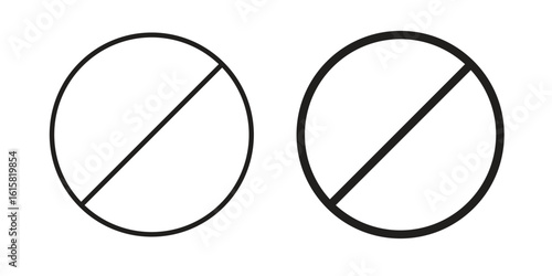Blocked icon graphic doodle, sketch, outline drawing Vector illustration