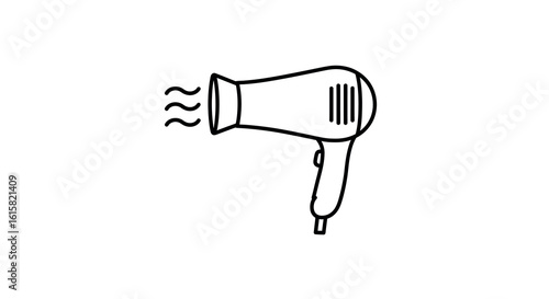 Minimalist linear hair dryer design for salon or personal use