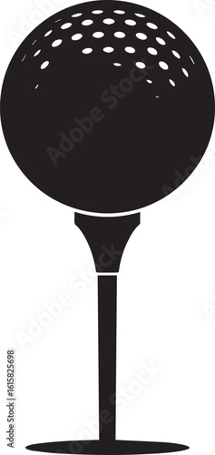  Minimal Golf Tee Shape Vector Illustration