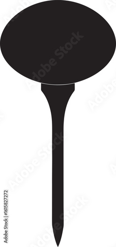  Minimal Golf Tee Shape Vector Illustration