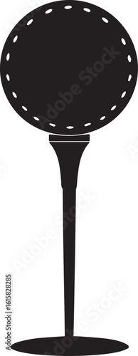  Minimal Golf Tee Shape Vector Illustration