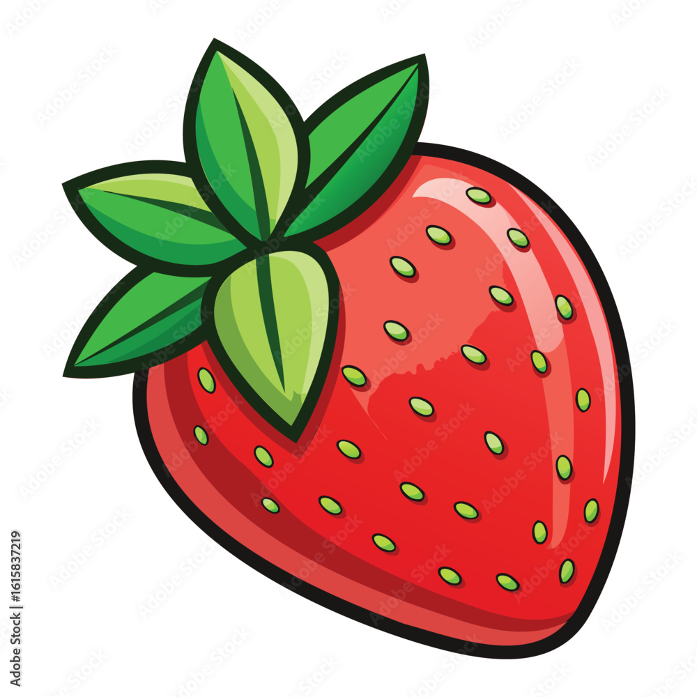 Obraz premium Fresh Strawberry Graphics