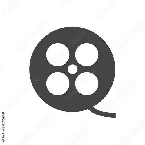 reel, film icon. Simple vector sign.