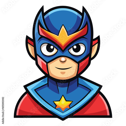 Masked Hero Vector Graphics