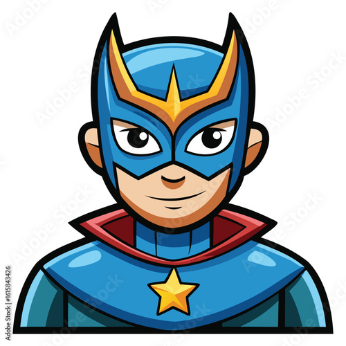 Masked Hero Vector Graphics