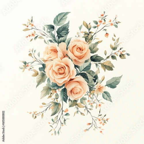 A beautiful bouquet of pink and yellow roses blossoms with love and beauty