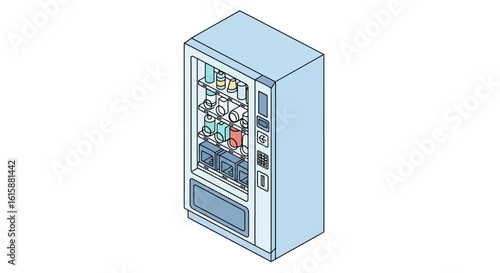 snack vending machine with drinks and food