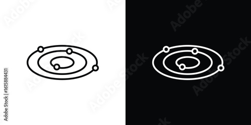 Space icon. Minimalist vector design. Editable stroke. EPS10