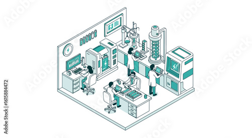 laboratory research equipment scientists working science