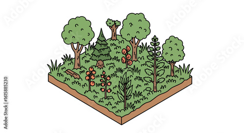 Abandoned lot transforms into a micro forest