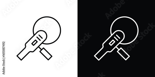 Polisher icon. Minimalist vector design. Editable stroke. EPS10