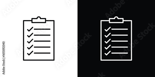 List icon. Minimalist vector design. Editable stroke. EPS10