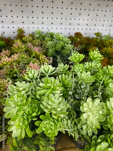 a bunch of artificial flowers