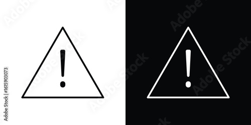 Alert icon. Minimalist vector design. Editable stroke. EPS10