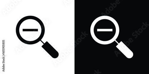Zoom out icon. Vector Template. Concept Icon flat design.