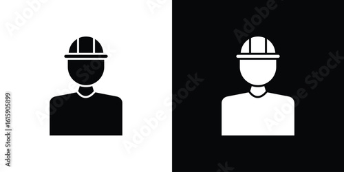Worker icon. Vector Template. Concept Icon flat design.