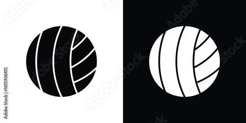 Volley ball icon. Vector Template. Concept Icon flat design.