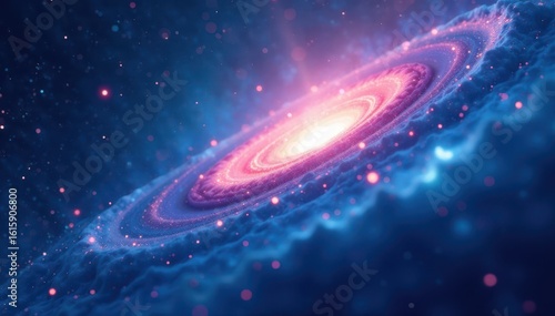 Swirling nebula-like texture, deep azure hues , nebula, template