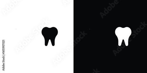 Tooth icon. Vector Template. Concept Icon flat design.