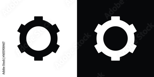 Settings button icon. Vector Template. Concept Icon flat design.