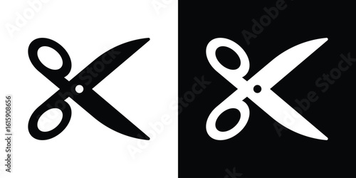 Scissor icon. Vector Template. Concept Icon flat design.