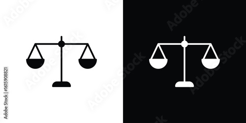 Scale icon. Vector Template. Concept Icon flat design.