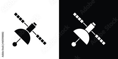 Satellite icon. Vector Template. Concept Icon flat design.
