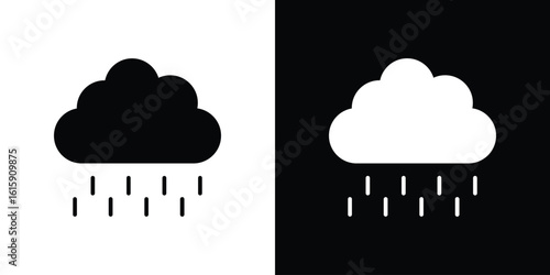Rain icon. Vector Template. Concept Icon flat design.