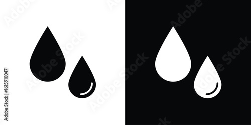 Raindrops icon. Vector Template. Concept Icon flat design.