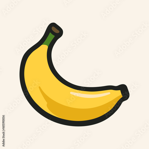 Ripe yellow banana 