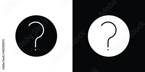 Question icon. Vector Template. Concept Icon flat design.
