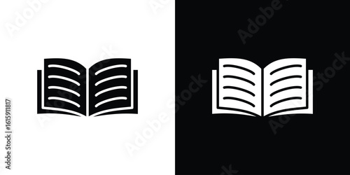 open book icon. Vector Template. Concept Icon flat design.
