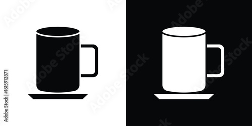 Mug icon. Vector Template. Concept Icon flat design.
