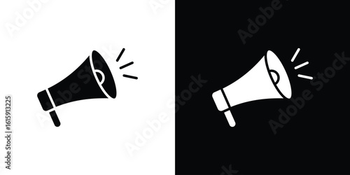 Megaphone icon. Vector Template. Concept Icon flat design.