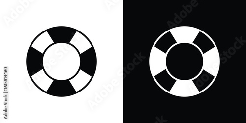 Life buoy icon. Vector Template. Concept Icon flat design.